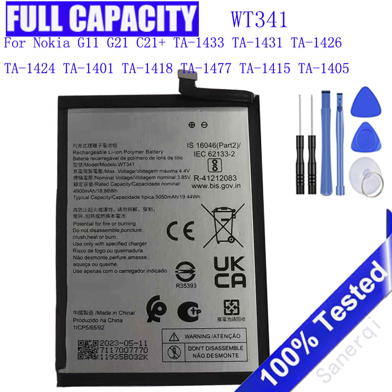 5050mAh WT341 แบตเตอรี่สำหรับโ - Gold 6138 บทวิจารณ์และราคา